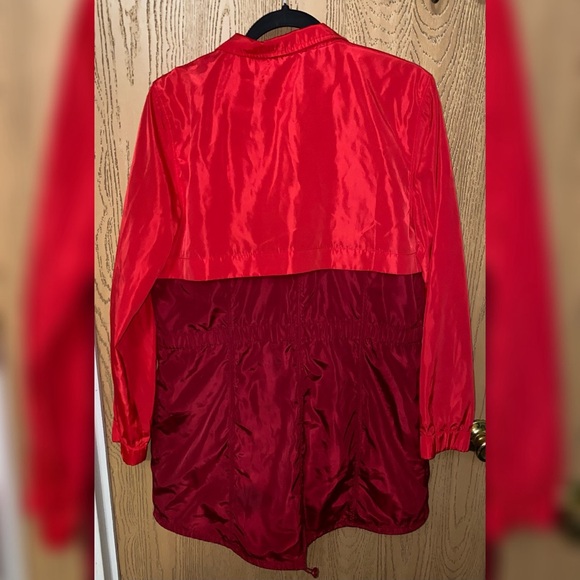⬇️T by Talbots red colorblock windbreaker jacket - Picture 4 of 7
